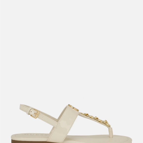 GUESS LIVVY CHAIN T STRAP SANDALS - BNWOT - SZ9 - Picture 2 of 6